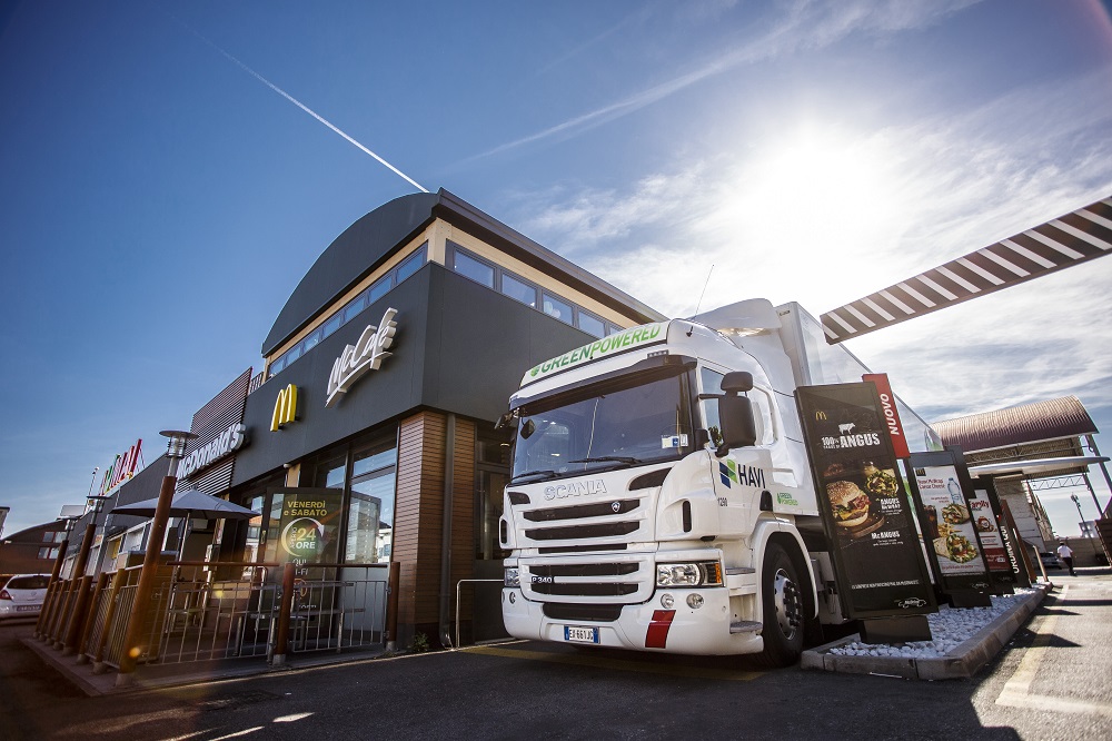 Gas- und Hybrid-Lkw in der McDonald‘s Wertschöpfungskette