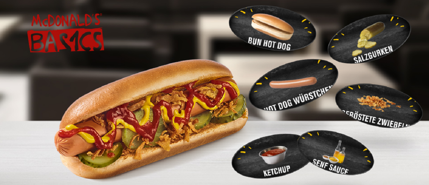 Was isst man beim McDonald’s Hot Dog?
