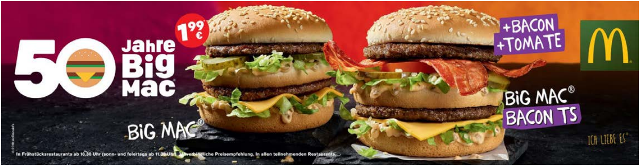 50 Jahre Big Mac – der GUTE Grund das GUTE zu feiern!