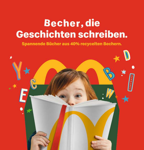 Becher, die Geschichten schreiben – McDonald’s testet im Happy Meal neue Wege hin zu mehr Recycling