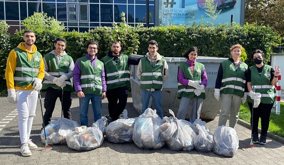 World Cleanup Day ganz in Azubi-Händen