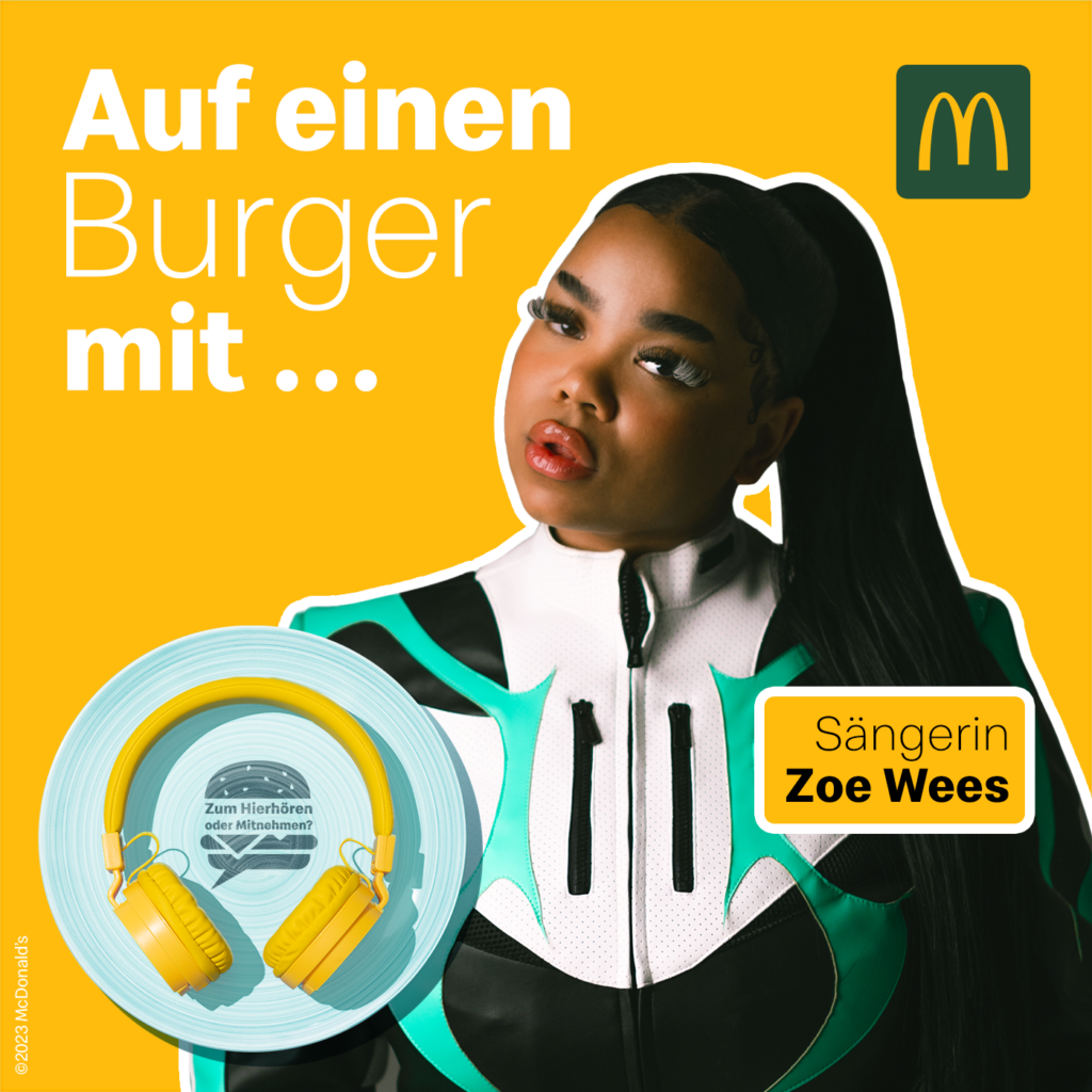Popstar Zoe Wees im Podcast-Interview bei McDonald's 