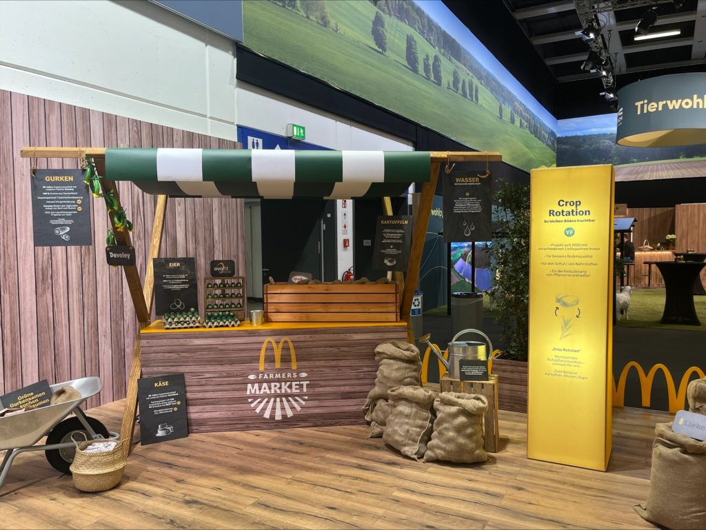 McDonald's Stand auf der IGW 2024 in Berlin.