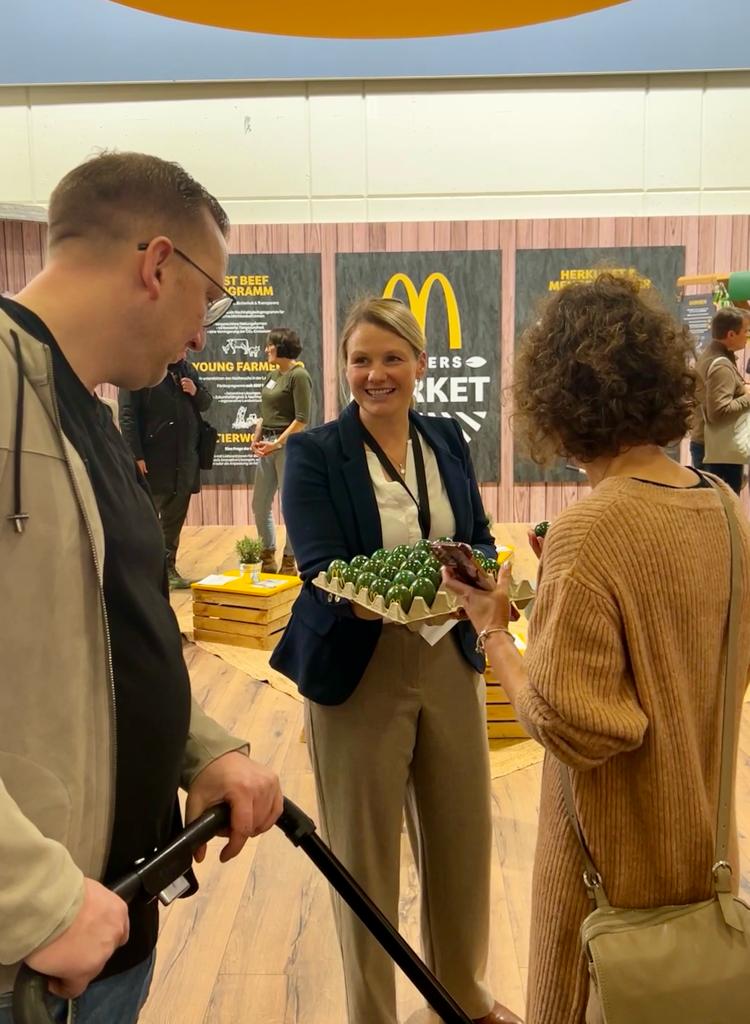 Gebrandete Eier auf dem McDonald’s IGW-Farmers-Market