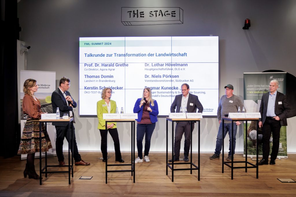 Podiumsdiskussion auf dem Form moderne Landwirtschaft.